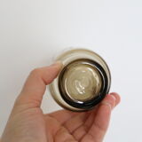 Set of 6 vintage smoked glasses