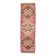 3x11 Pink and Brown Rare Colors Runner Rug, Wool Kilim Rug, 94x320Cm