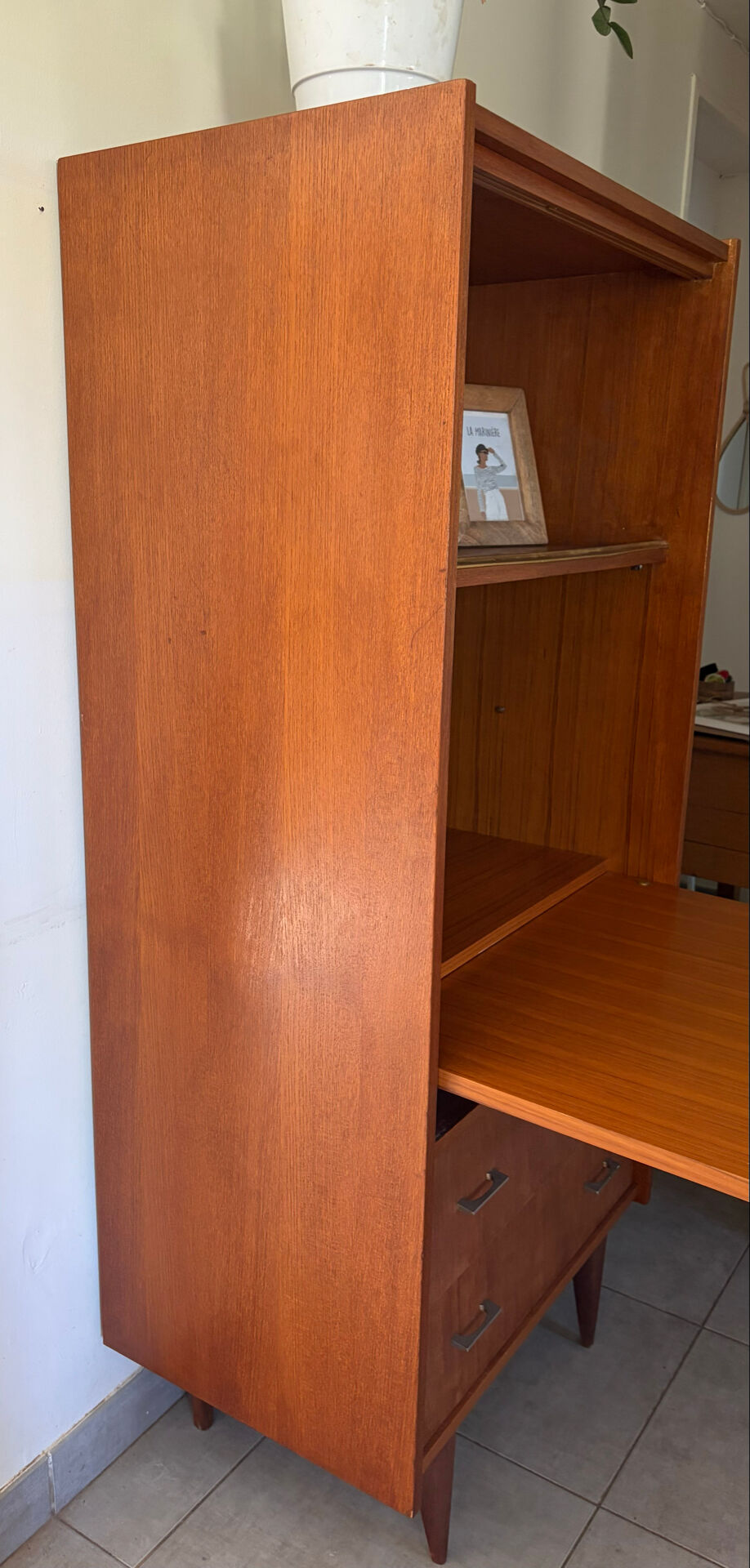 Vintage Scandinavian library secretary