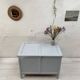 Painted wooden chest.