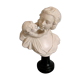 Sculpture in plaster, young mother and child