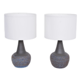Pair of Danish Midcentury Ceramic Lamps Model 3048 by Einar Johansen for Soholm