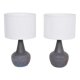 Pair of Danish Midcentury Ceramic Lamps Model 3048 by Einar Johansen for Soholm