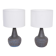 Pair of Danish Midcentury Ceramic Lamps Model 3048 by Einar Johansen for Soholm
