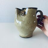 Pichet zoomorphe hibou en grès vintage
