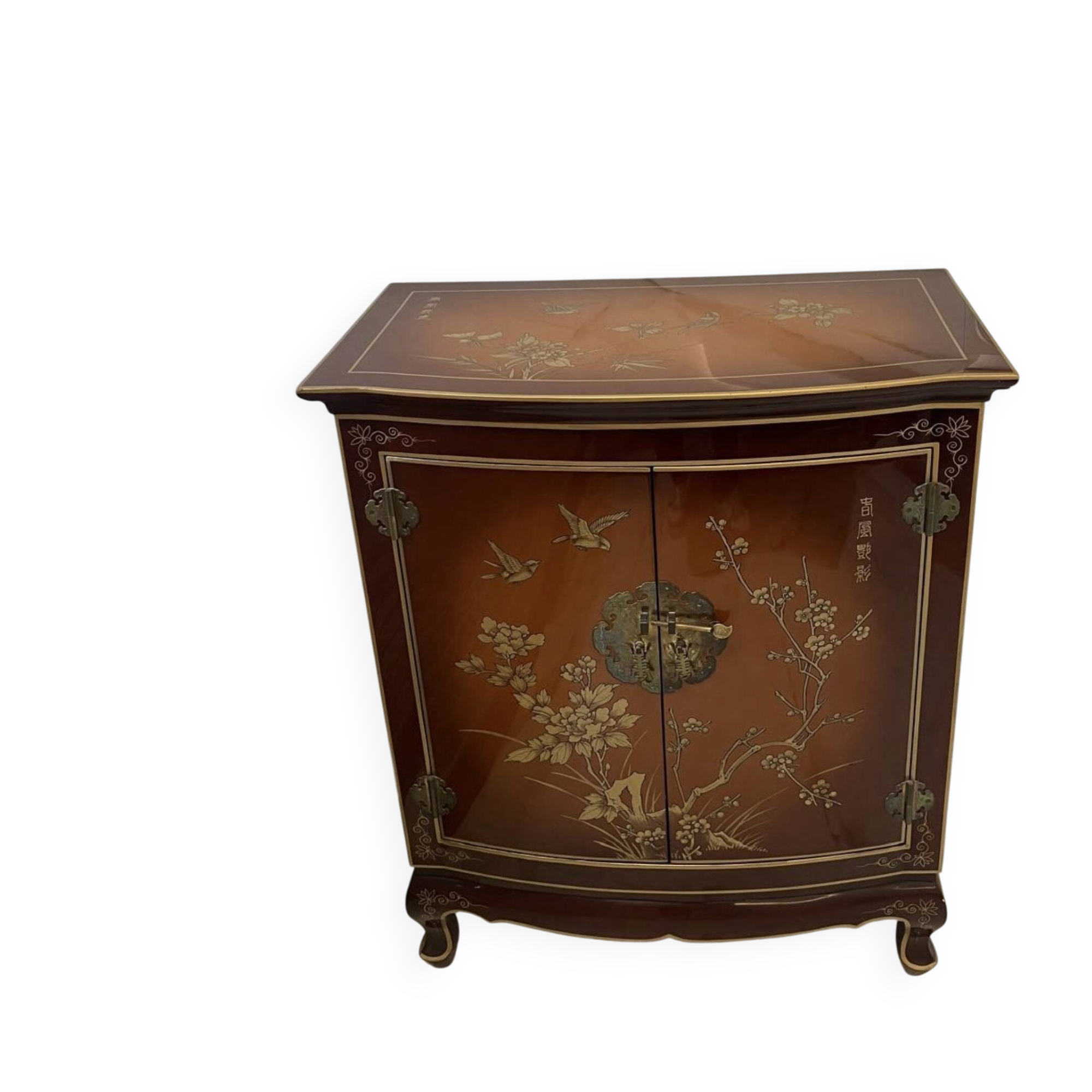 Lacquered Asian chest of drawers