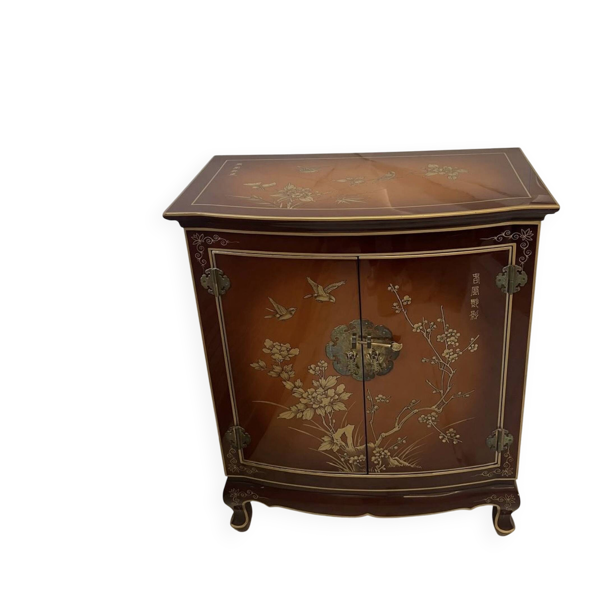 Meuble commode asiatique laquée