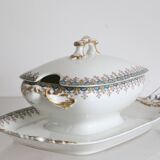 Saucière en porcelaine J Pouyat, Limoges, XIXème