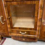 Art Deco sideboard buffet, walnut veneer, 30/40 mm thick