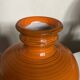 XXXL vase of orange ceramic Italian design 1970