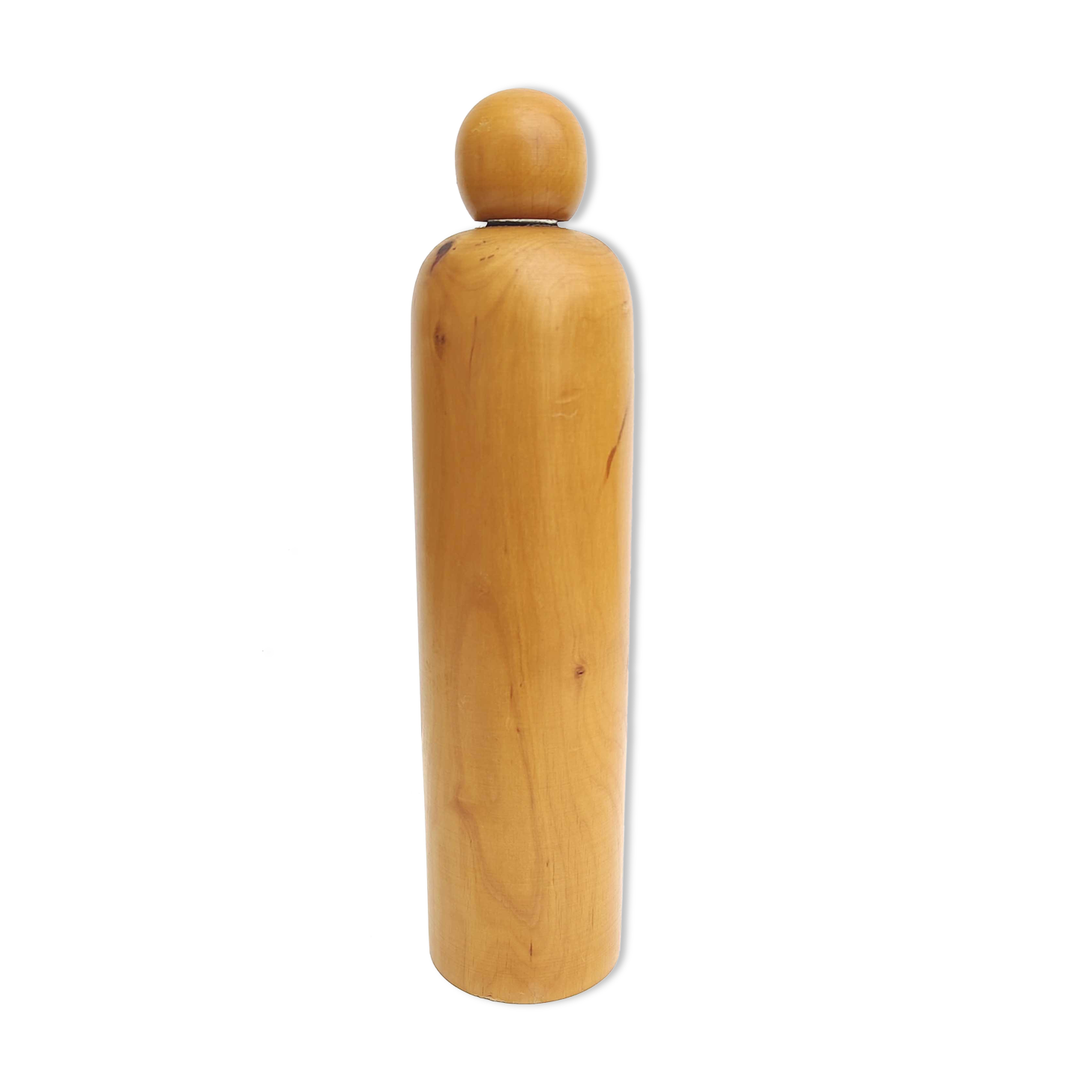 Vintage pine wood carafe bottle