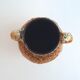 Ceramic vase enamels of the cyclops glaciers Annecy fat lava 1960