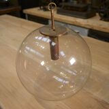 Vintage glass globe pendant lamp