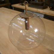 Vintage glass globe pendant lamp