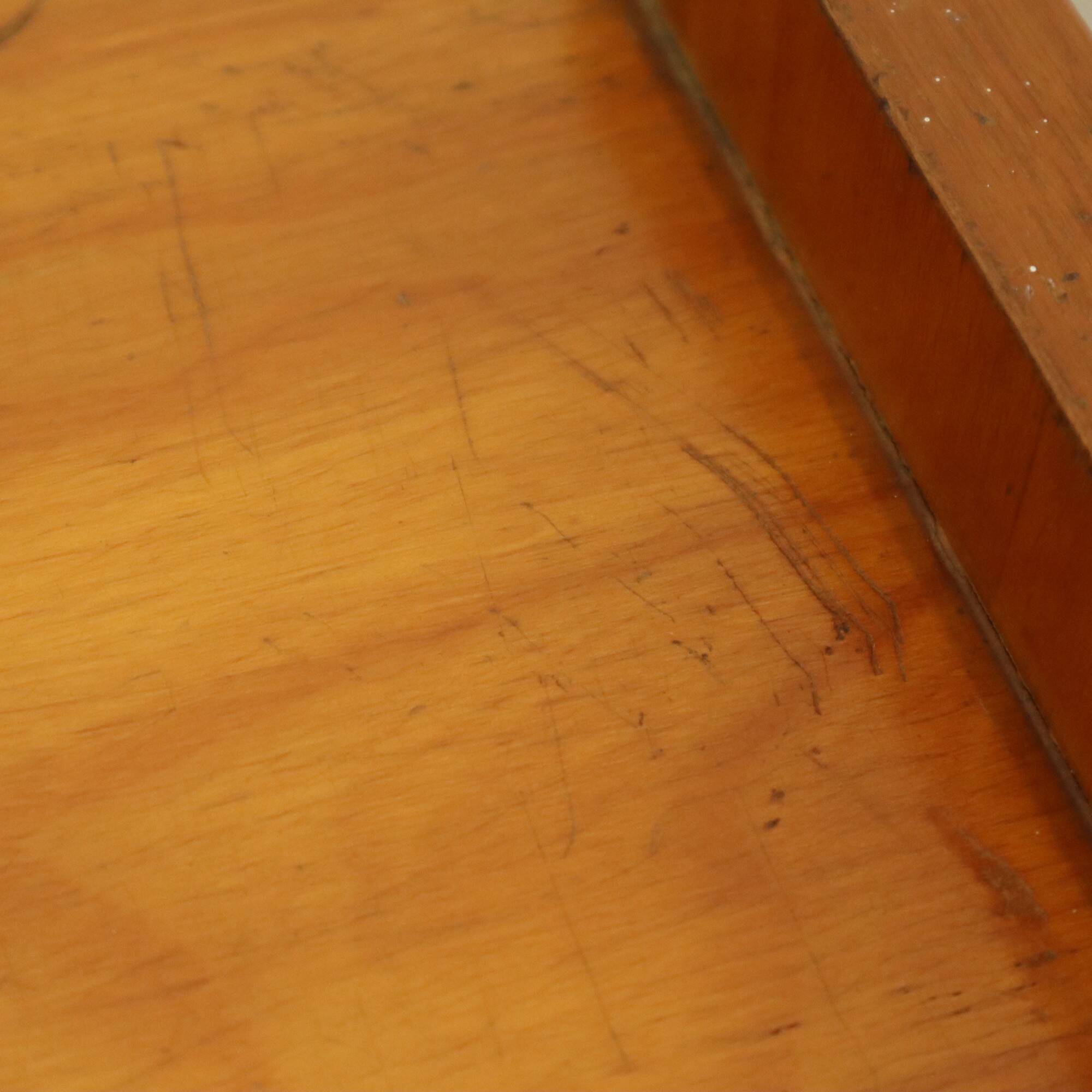 Pair of Fifties Rockabilly Wooden Bedside Tables Vintage Design