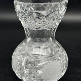 Small vase in chiseled worked glass