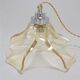 Suspension en verre or