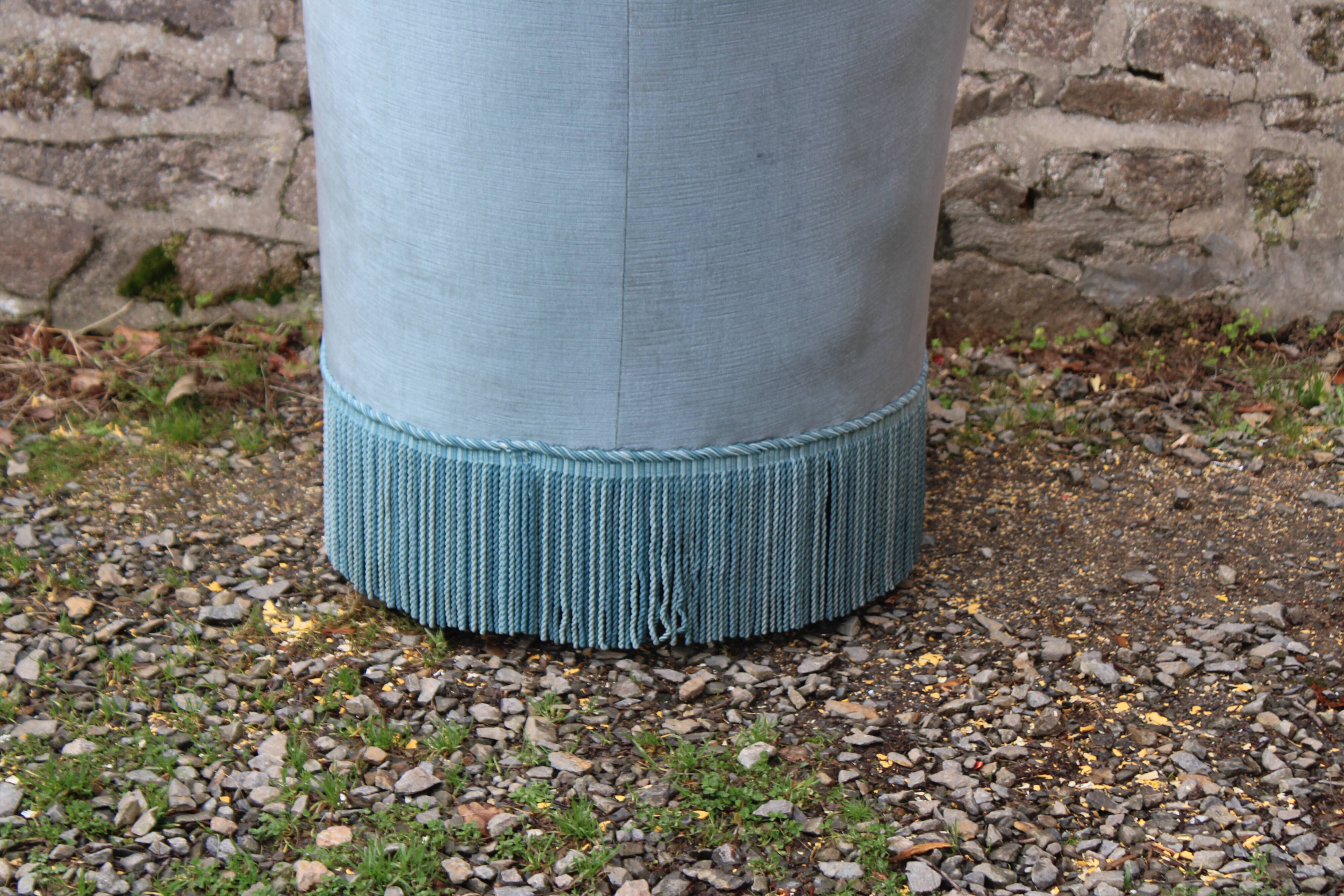 Vintage velvet toad armchair