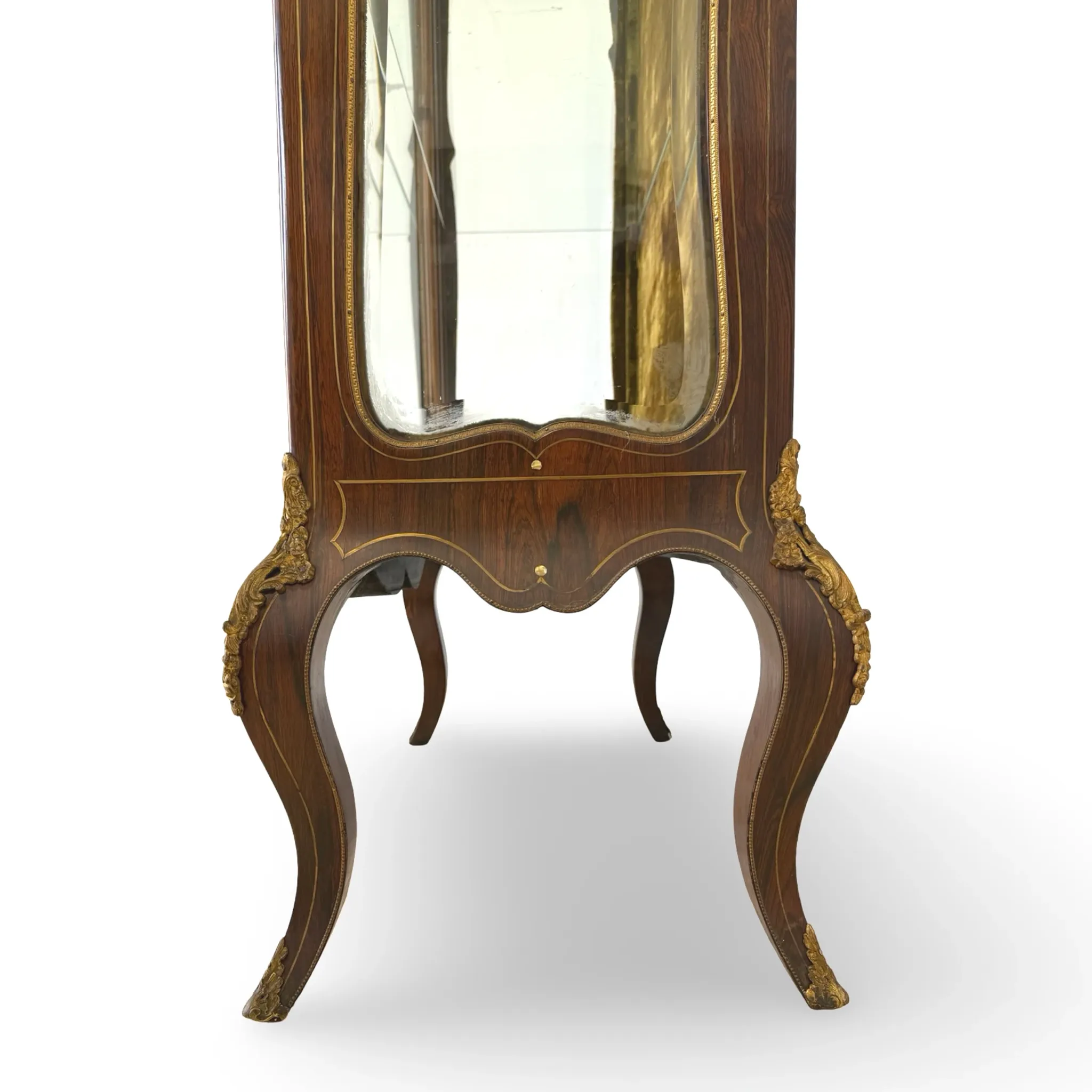 Elegant antique display cabinet, dating to 19th century