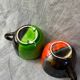 Six Vallauris ceramic coffee cups