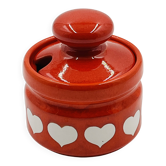 Waechtersbach vintage mustard pot with heart design