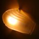 Frosted glass wall light in Art Deco style from the 1980s.