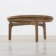 Table basse en bois de cèdre et verre, Italie fin du 20e siècle
