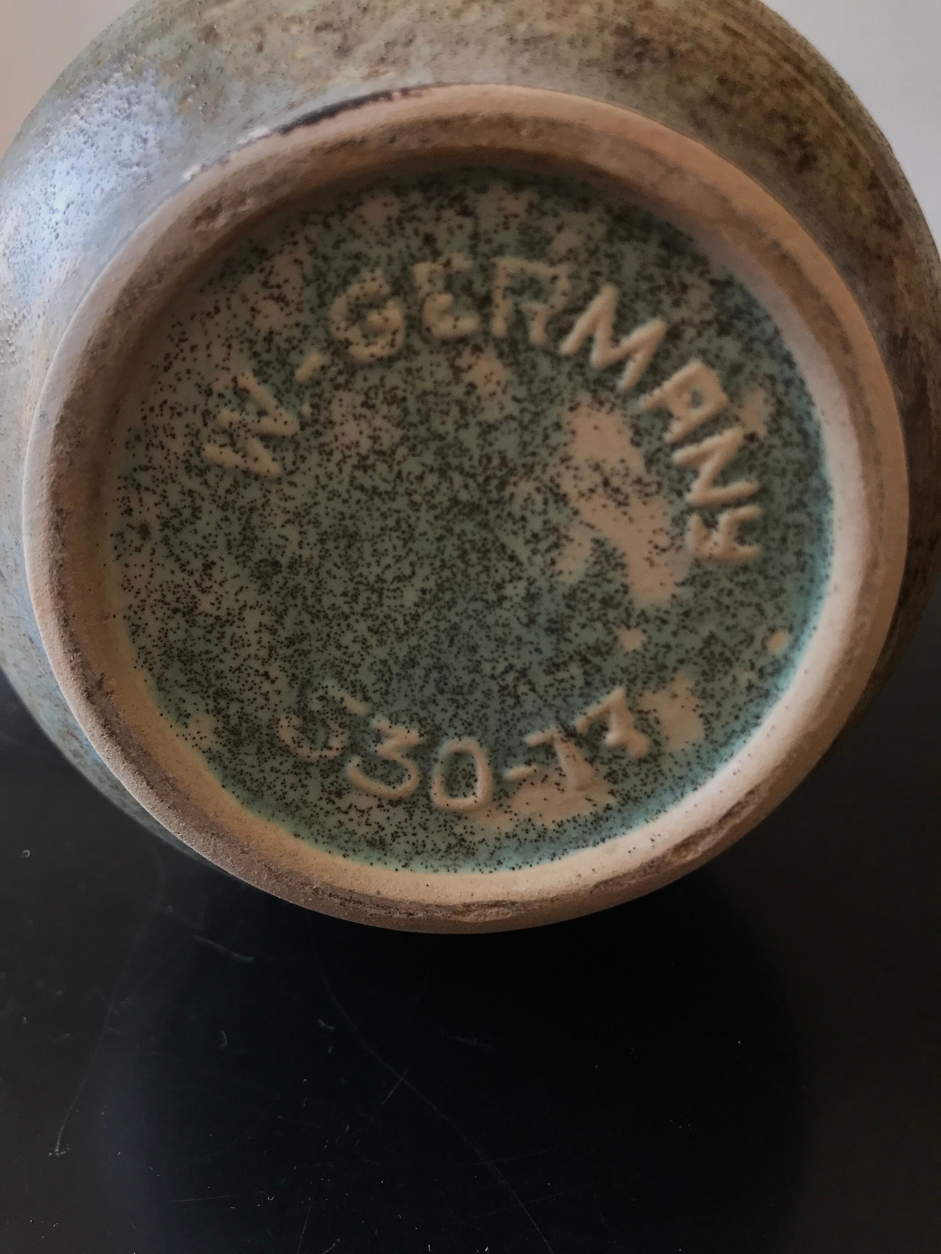 Ceramic vase called Fat Lava, produced in West Germany