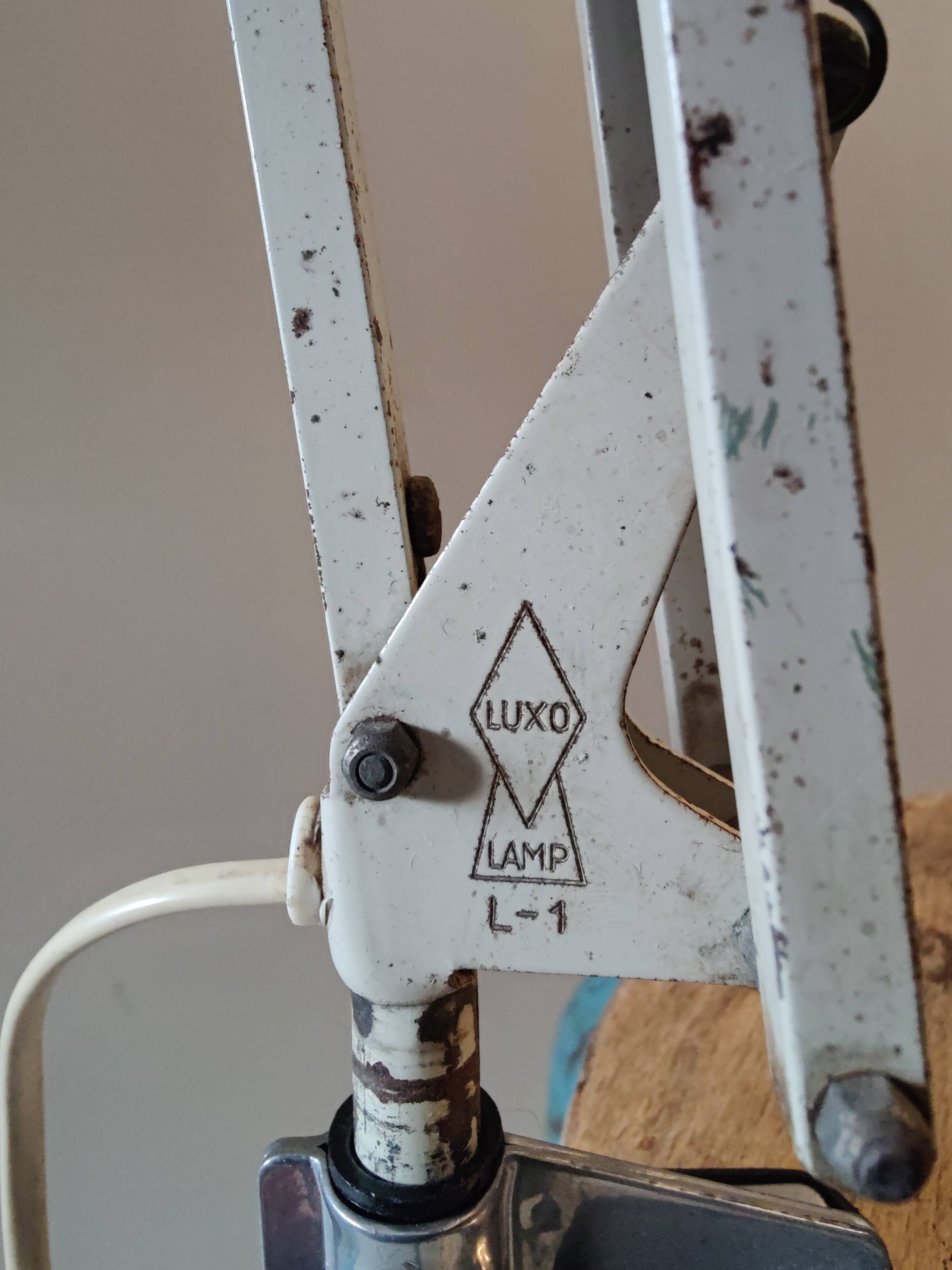 Luxo L-1 articulated lamp, Jacobsen, 1940s