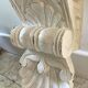 White Patinated Wall Console Shelf
