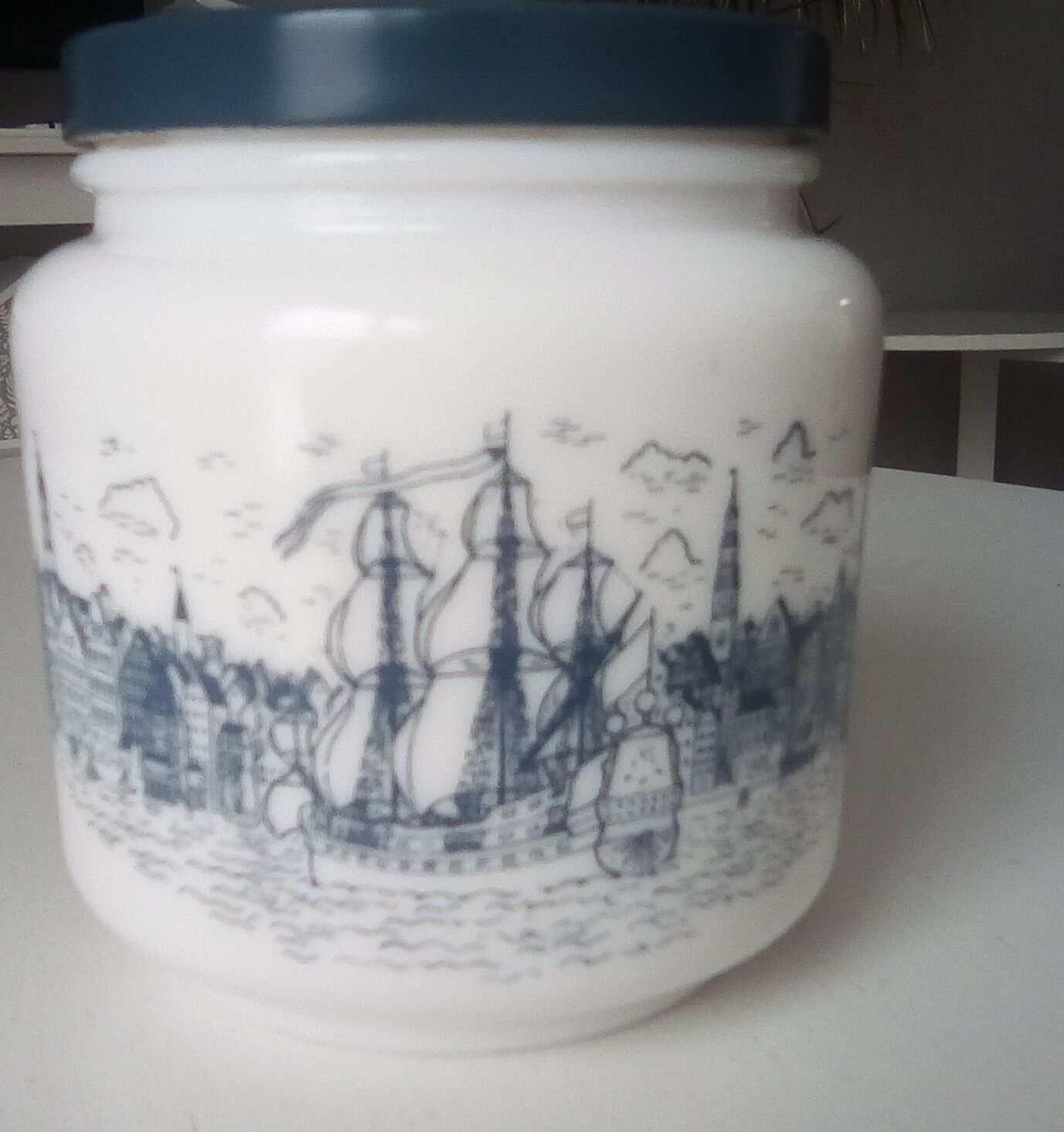 Ancient jar in opaline