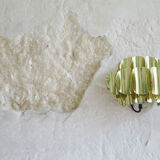 Wall sconce in brass leaf shaped