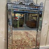 Miroir vénitien époque Napoléon III 130/75 cm