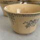 Iron earth tea cup St Amand - antique French earthenware with patina