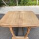 Art Deco extendable dining table with a central pedestal, stripped, made of solid oak 193.
