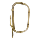 Impressive “Torciglione” Gold Murano Glass Wall Mirror in Barovier Style