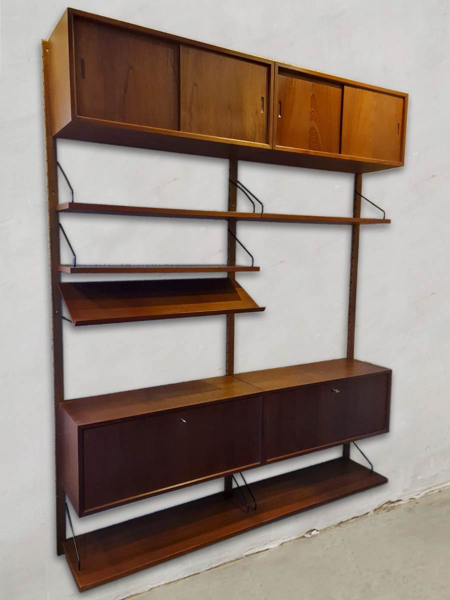 Midcentury Danish design wall unit shelf Poul Cadovius Royal System
