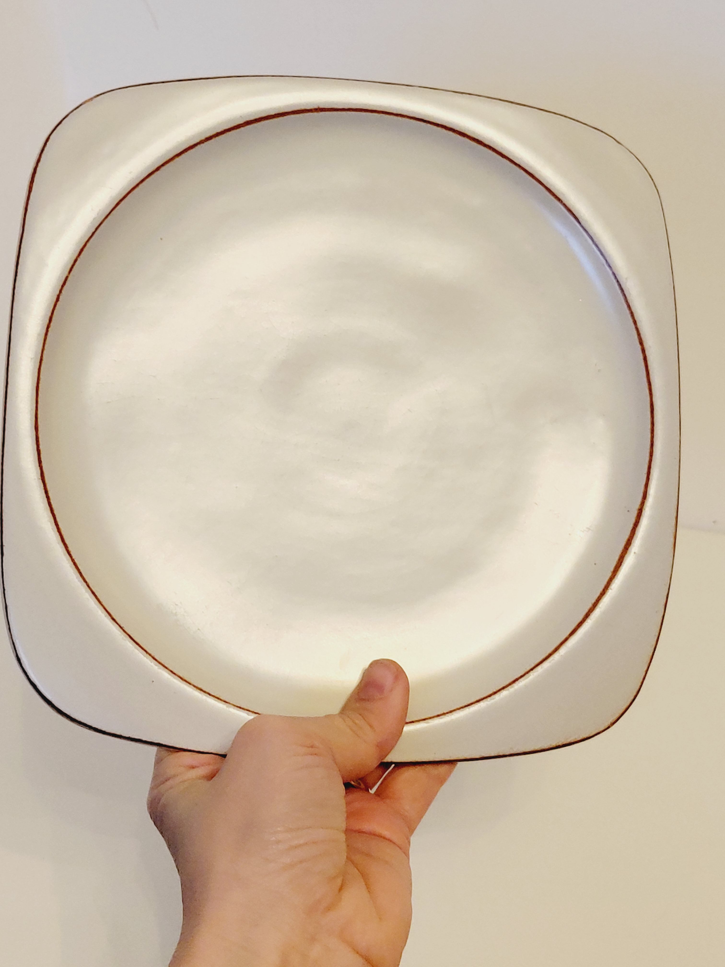 Olivier Roy Vallauris - 4 flat plates in vintage ceramic 1972