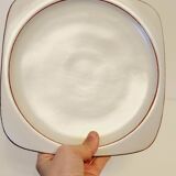 Olivier Roy Vallauris - 4 flat plates in vintage ceramic 1972