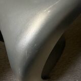 4 matt black Panton chairs by Vitra