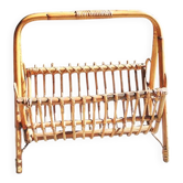 Old bamboo magazine rack