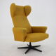 1970s Swivel Wing Chair, Czechoslovakia