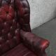 Fauteuil bergère chesterfield anglais