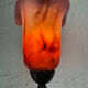 Lampe fer forgé tulipe Art Déco