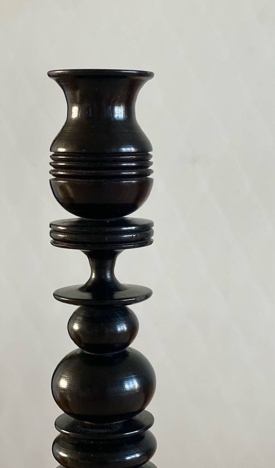 Scandinavian wooden candle holder,