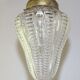 Antique lampe pendatif victorienne bobeche en verre chaine cuivre suspension