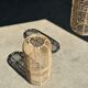 Large lantern-shaped rattan pendant lamp H50 D24