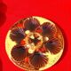 5 plates stamped Marius Giuge potter artist Vallauris diam 23.5 cm