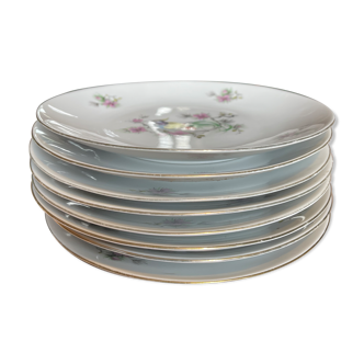 Lot de 12 assiettes à dessert porcelaine Bavaria