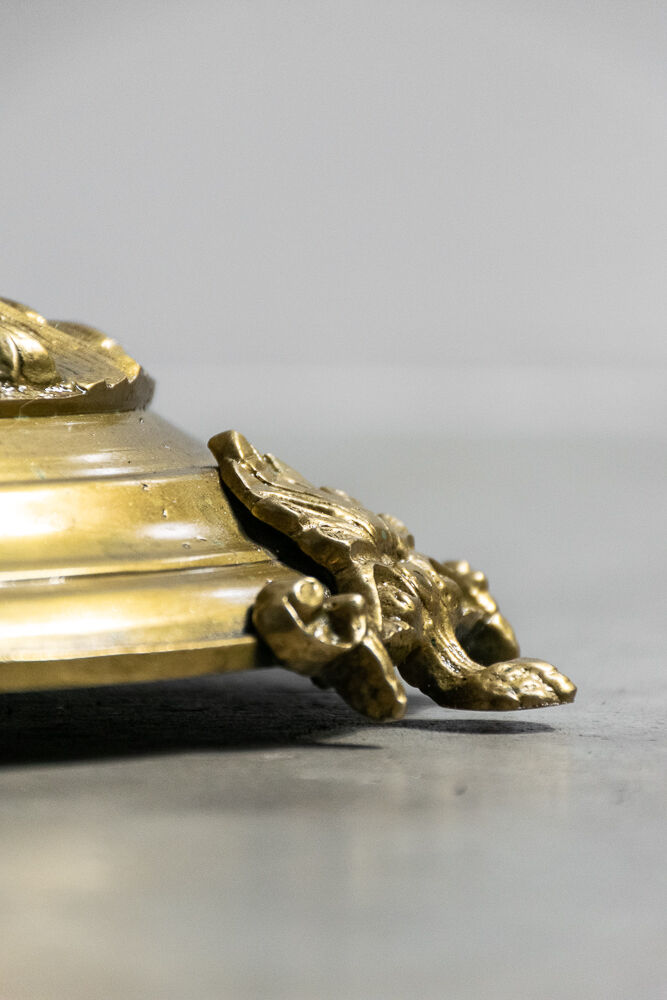 Marble and brass coffee table France 1940